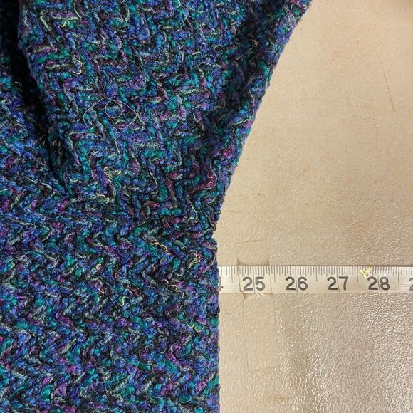 NWT Vintage Chico's Design Woven Jacket Sz 3 Textured Tweed Blazer large - Picture 9 of 13